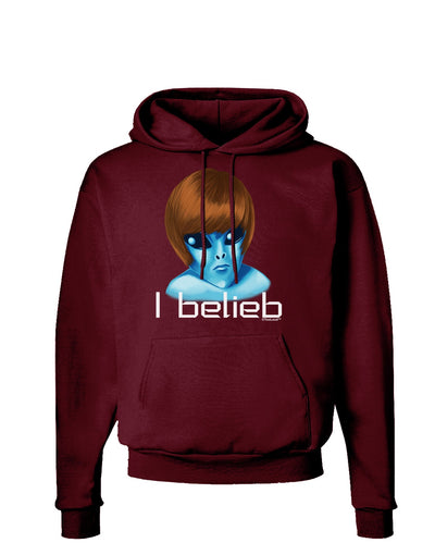 Extraterrestial - I Belieb Dark Hoodie Sweatshirt by TooLoud-Hoodie-TooLoud-Maroon-Small-Davson Sales