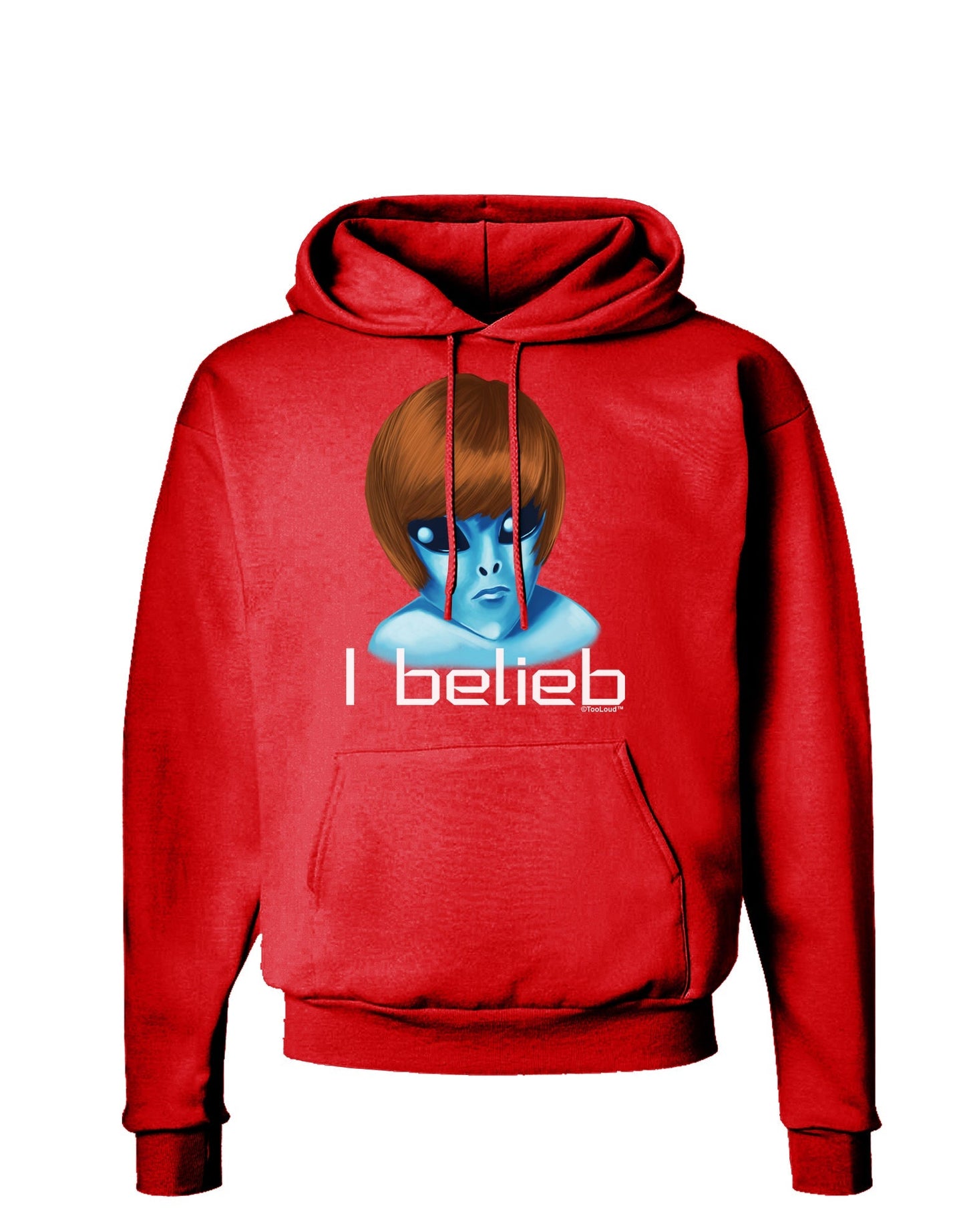Extraterrestial - I Belieb Dark Hoodie Sweatshirt by TooLoud-Hoodie-TooLoud-Red-Small-Davson Sales
