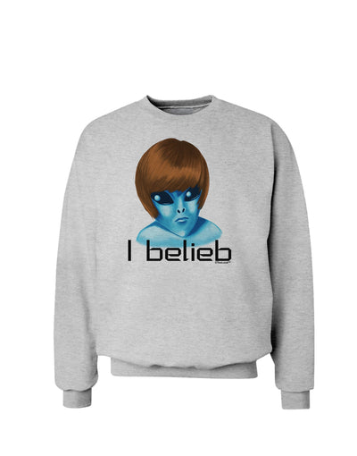 Extraterrestial - I Belieb Sweatshirt by TooLoud-Sweatshirts-TooLoud-AshGray-Small-Davson Sales