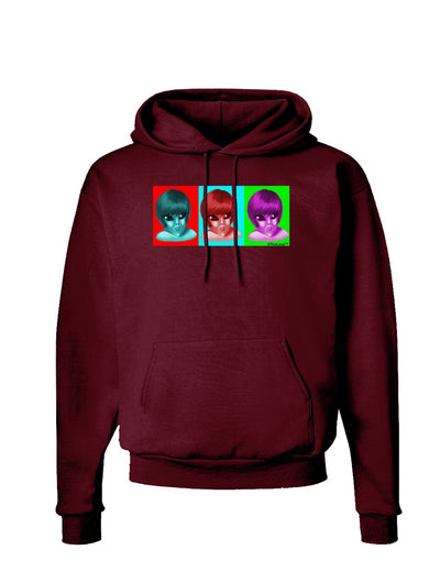 Extraterrestial Pop-art #1 Dark Hoodie Sweatshirt by TooLoud-Hoodie-TooLoud-Maroon-Small-Davson Sales