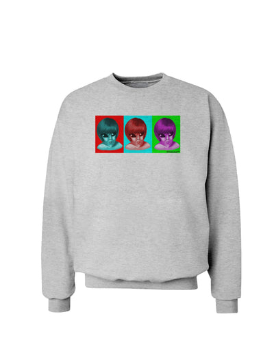 Extraterrestial Pop-art #1 Sweatshirt by TooLoud-Sweatshirts-TooLoud-AshGray-Small-Davson Sales