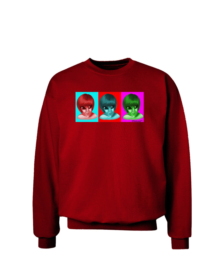 Extraterrestial Pop-art #2 Adult Dark Sweatshirt by TooLoud-Sweatshirts-TooLoud-Black-Small-Davson Sales