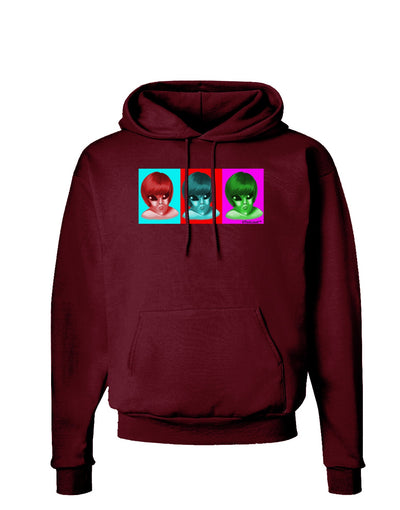 Extraterrestial Pop-art #2 Dark Hoodie Sweatshirt by TooLoud-Hoodie-TooLoud-Maroon-Small-Davson Sales