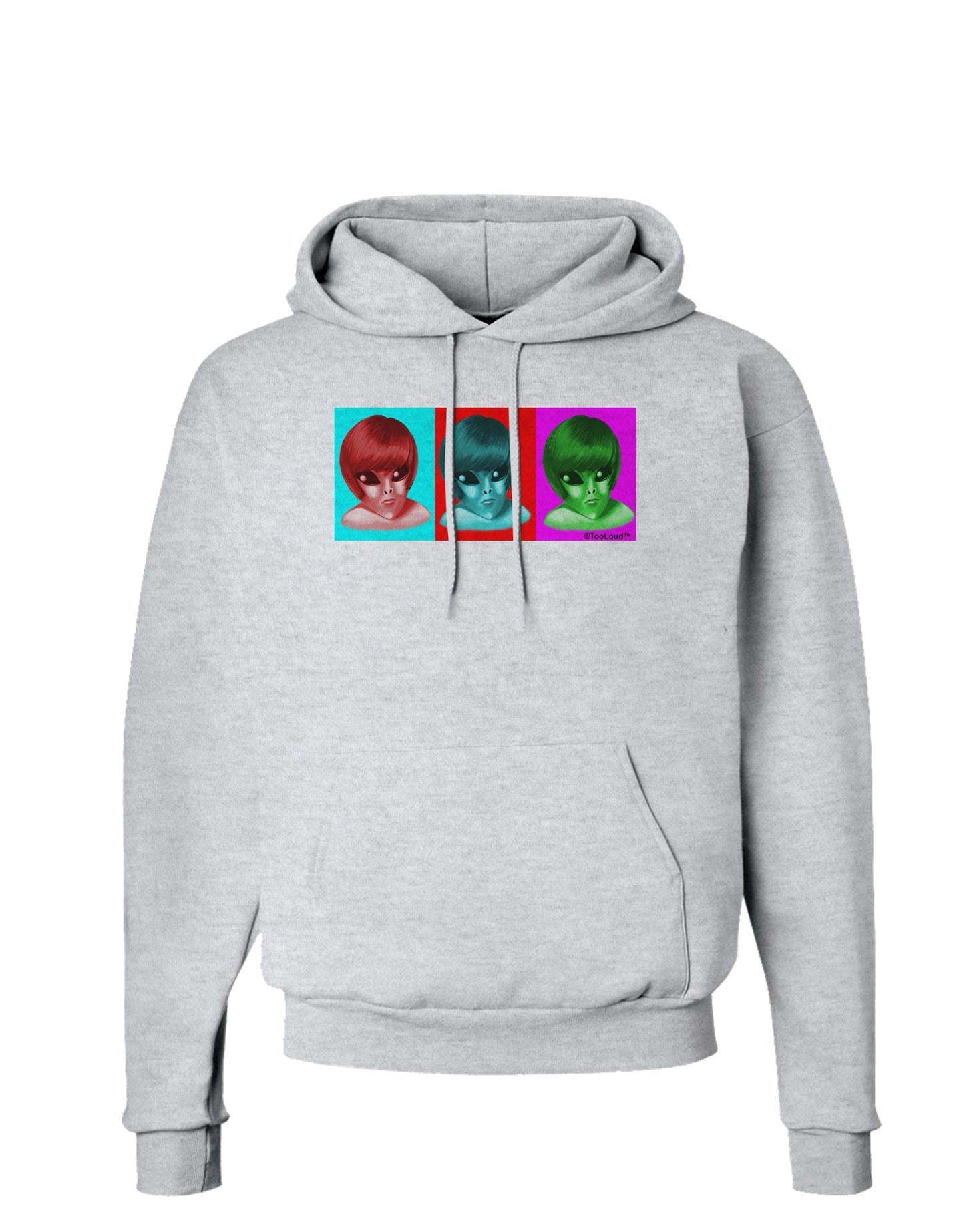 Extraterrestial Pop-art #2 Hoodie Sweatshirt by TooLoud-Hoodie-TooLoud-AshGray-Small-Davson Sales