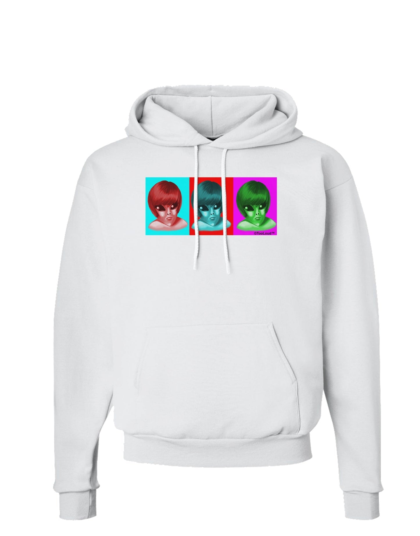Extraterrestial Pop-art #2 Hoodie Sweatshirt by TooLoud-Hoodie-TooLoud-White-Small-Davson Sales