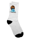 Extraterrestrial Alien-Inspired Adult Crew Socks - Crafted by TooLoud-Socks-TooLoud-White-Ladies-4-6-Davson Sales