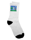 Extraterrestrial Encounter Adult Crew Socks - by TooLoud-Socks-TooLoud-White-Ladies-4-6-Davson Sales