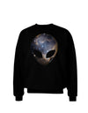 Extraterrestrial Face - Space #1 Adult Dark Sweatshirt by TooLoud-Sweatshirts-TooLoud-Black-Small-Davson Sales