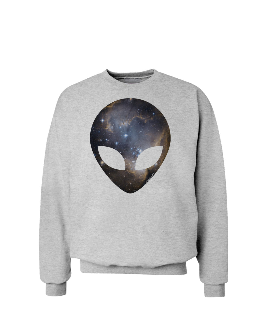 Extraterrestrial Face - Space #1 Sweatshirt by TooLoud-Sweatshirts-TooLoud-White-Small-Davson Sales