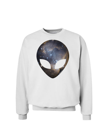 Extraterrestrial Face - Space #1 Sweatshirt by TooLoud-Sweatshirts-TooLoud-White-Small-Davson Sales