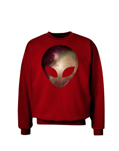 Extraterrestrial Face - Space #2 Adult Dark Sweatshirt by TooLoud-Sweatshirts-TooLoud-Deep-Red-Small-Davson Sales