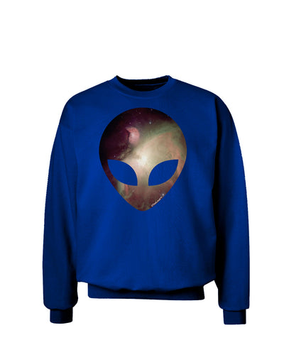 Extraterrestrial Face - Space #2 Adult Dark Sweatshirt by TooLoud-Sweatshirts-TooLoud-Deep-Royal-Blue-Small-Davson Sales