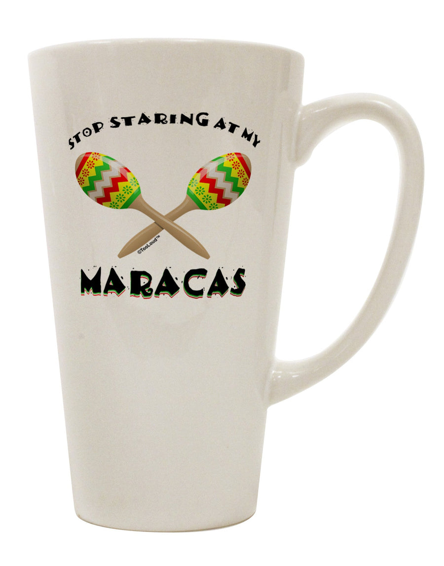 Eye-Catching Maracas 16 Ounce Conical Latte Coffee Mug - TooLoud-Conical Latte Mug-TooLoud-White-Davson Sales