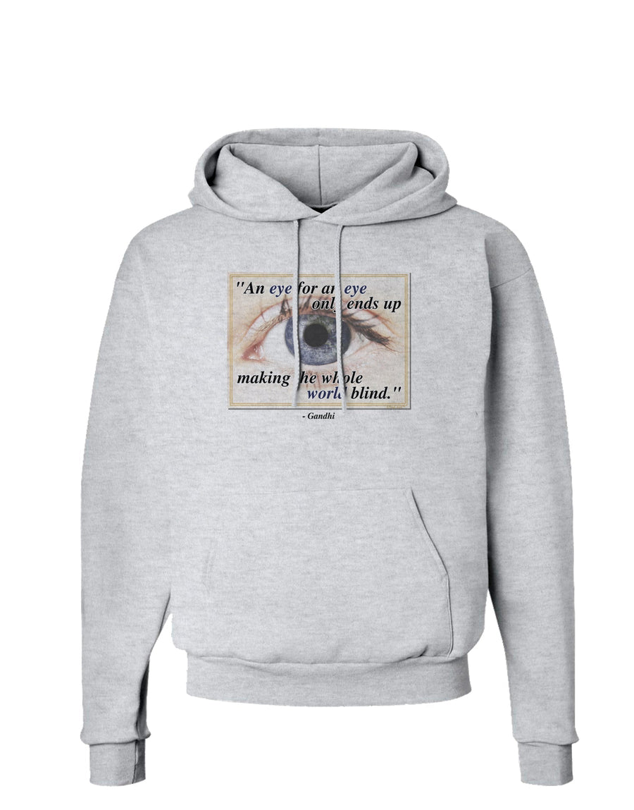 Eye For An Eye Gandhi Hoodie Sweatshirt by TooLoud-Hoodie-TooLoud-White-Small-Davson Sales