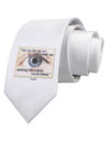 Eye For An Eye Gandhi Printed White Necktie by TooLoud