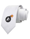 F-Bomb Funny Printed White Necktie by TooLoud