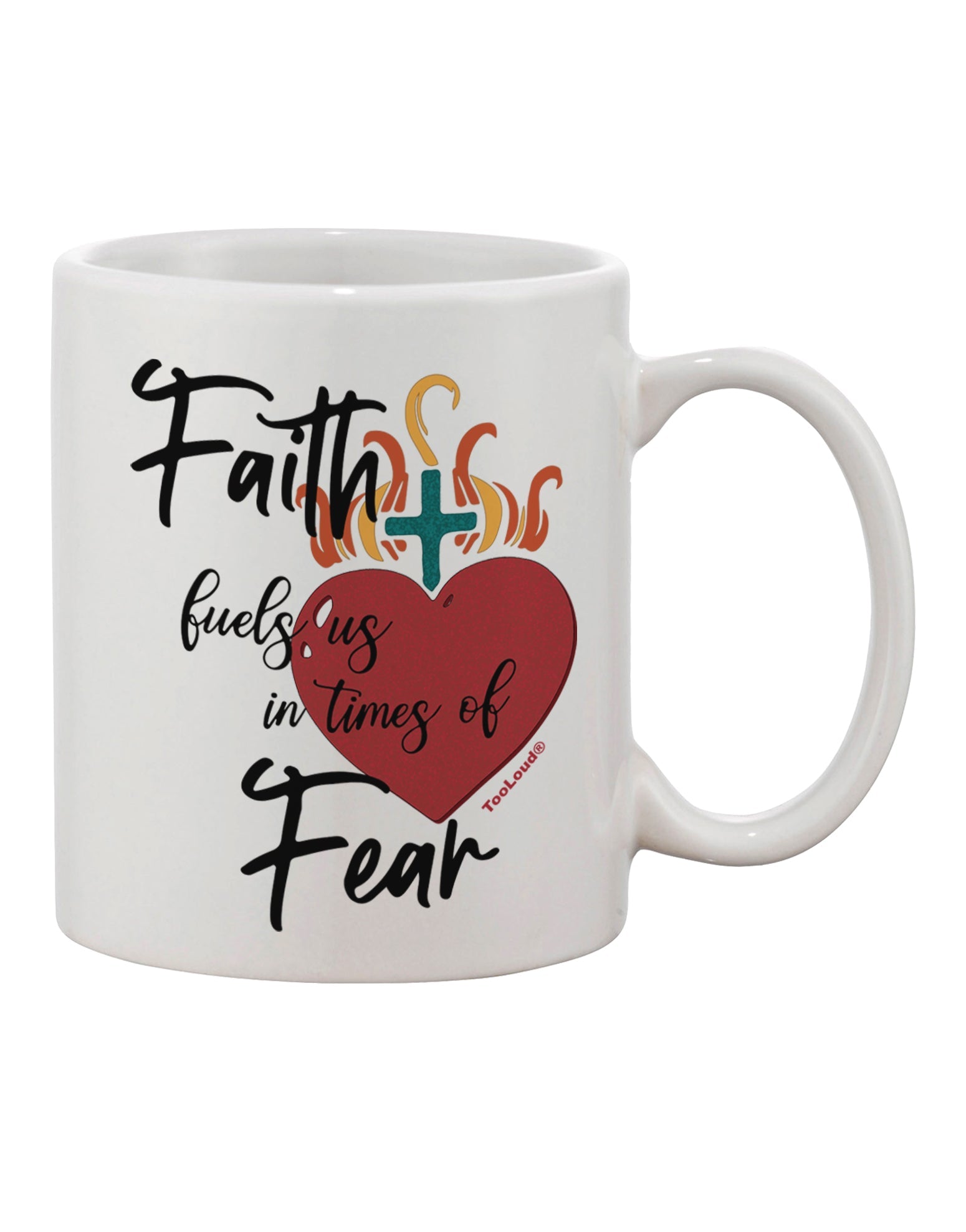 Faith-Fueled Resilience in Challenging Times - Exquisite 11 oz Printed Coffee Mug - TooLoud-11 OZ Coffee Mug-TooLoud-Davson Sales