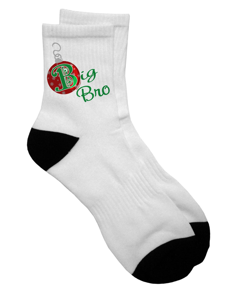 Family Matching Ornament Big Brother Short Socks - TooLoud-Socks-TooLoud-White-Ladies-4-6-Davson Sales