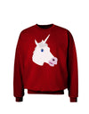 Fanciful Unicorn Adult Dark Sweatshirt-Sweatshirts-TooLoud-Deep-Red-Small-Davson Sales