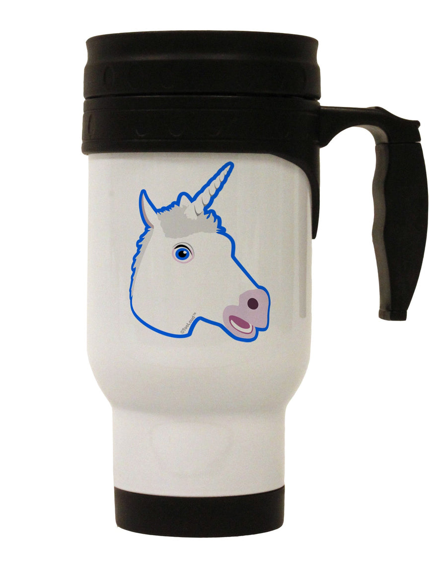 Fanciful Unicorn Stainless Steel 14oz Travel Mug-Travel Mugs-TooLoud-White-Davson Sales