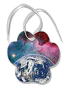 Fantasy Galactic Earth All Over Paw Print Shaped Ornament All Over Print by TooLoud-Ornament-TooLoud-White-Davson Sales