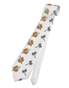 Fantasy Weapons Printed White Necktie by TooLoud