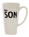 Father-Son Matching Design - 16 oz Conical Latte Coffee Mug by TooLoud-Conical Latte Mug-TooLoud-White-Davson Sales