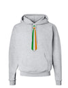 Faux Irish Flag Tie St Patricks Day Hoodie Sweatshirt-Hoodie-TooLoud-AshGray-Small-Davson Sales