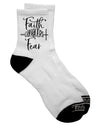 Fear-Conquering Dark Adult Socks - Empowering Your Faith in Style - TooLoud-Socks-TooLoud-Short-Ladies-4-6-Davson Sales
