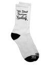Fearless Dark Adult Socks - Empowering Your Style with Confidence-Socks-TooLoud-Crew-Ladies-4-6-Davson Sales