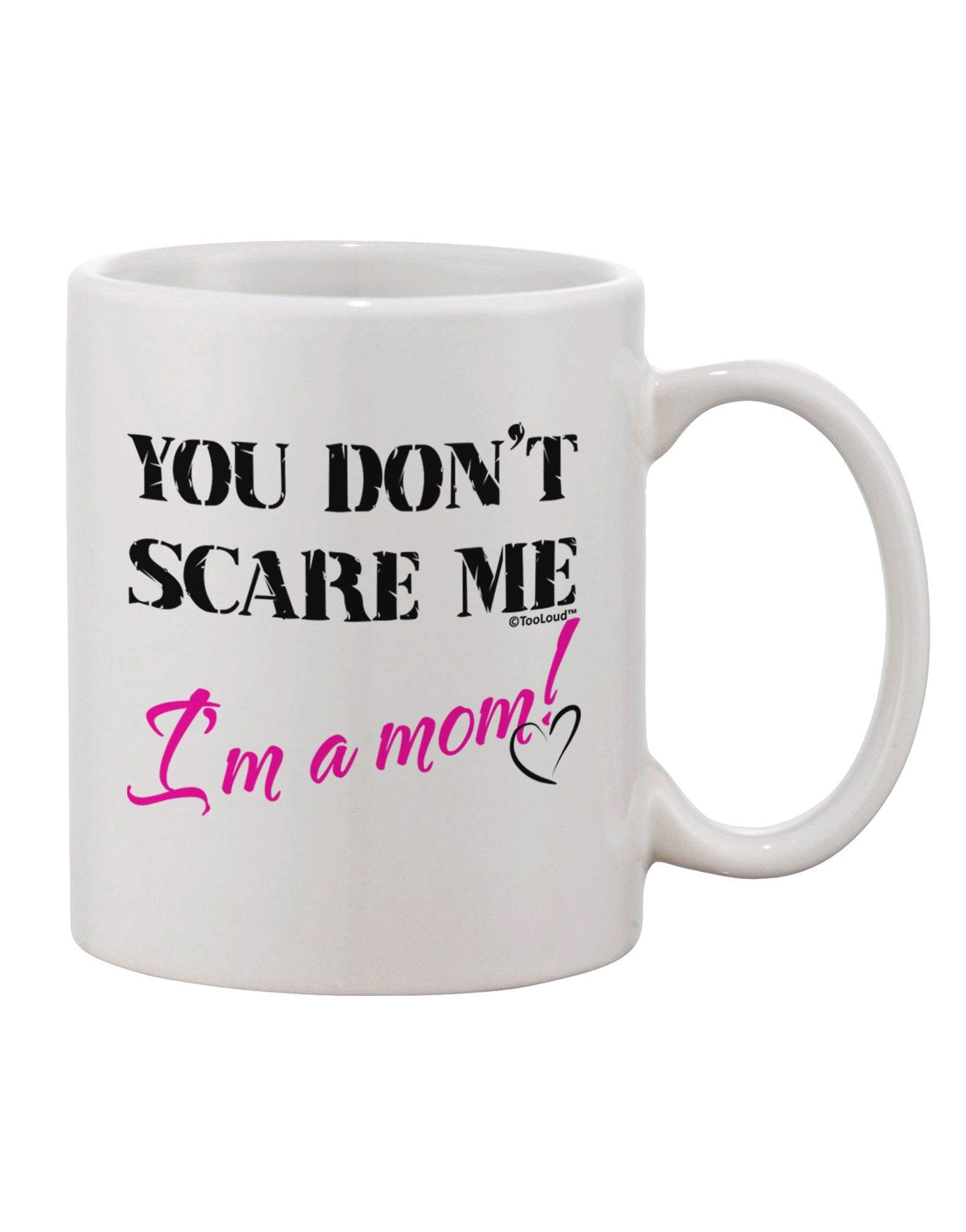 Fearless Mom - 11 oz Printed Coffee Mug by TooLoud-11 OZ Coffee Mug-TooLoud-White-Davson Sales