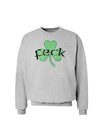 Feck - Clover Distressed Design Sweatshirt by TooLoud-Sweatshirts-TooLoud-AshGray-Small-Davson Sales