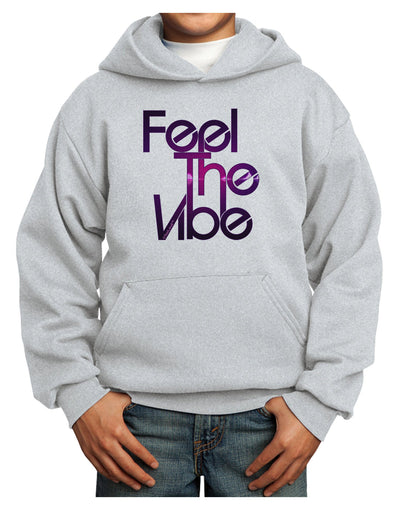 Feel The Vibe Youth Hoodie Pullover Sweatshirt-Youth Hoodie-TooLoud-Ash-XS-Davson Sales