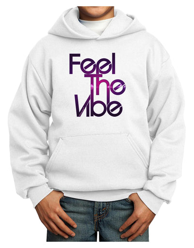 Feel The Vibe Youth Hoodie Pullover Sweatshirt-Youth Hoodie-TooLoud-White-XS-Davson Sales