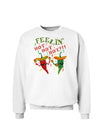 Feelin Hot Hot Hot Chili Peppers Sweatshirt-Sweatshirts-TooLoud-White-Small-Davson Sales