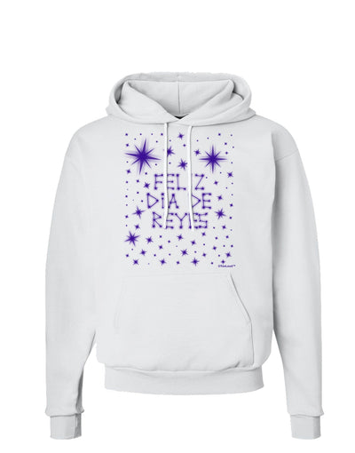 Feliz Dia de Reyes - Estrellas Brillantes Hoodie Sweatshirt by TooLoud-Hoodie-TooLoud-White-Small-Davson Sales