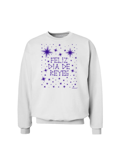 Feliz Dia de Reyes - Estrellas Brillantes Sweatshirt by TooLoud-Sweatshirts-TooLoud-White-Small-Davson Sales