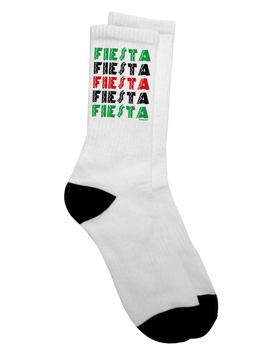 Festive Adult Crew Socks for Cinco de Mayo Celebrations - TooLoud-Socks-TooLoud-White-Ladies-4-6-Davson Sales