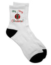Festive Adult Short Socks for Celebrating Your First Christmas - TooLoud-Socks-TooLoud-White-Ladies-4-6-Davson Sales