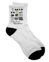 Festive Adult Short Socks in Various Text Colors - TooLoud-Socks-TooLoud-White-Ladies-4-6-Davson Sales