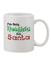 Festive and Playful Santa-Themed 11 oz Coffee Mug - TooLoud-11 OZ Coffee Mug-TooLoud-White-Davson Sales