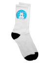 Festive Christmas Adult Crew Socks featuring Adorable Polar Bear Design - by TooLoud-Socks-TooLoud-White-Ladies-4-6-Davson Sales