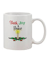 Festive Christmas Candle Design on an 11 oz Coffee Mug - TooLoud-11 OZ Coffee Mug-TooLoud-White-Davson Sales