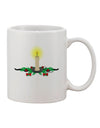 Festive Christmas Candle Printed 11 oz Coffee Mug - TooLoud-11 OZ Coffee Mug-TooLoud-White-Davson Sales