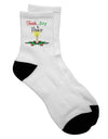 Festive Christmas Candle Text Adult Short Socks - TooLoud-Socks-TooLoud-White-Ladies-4-6-Davson Sales