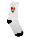 Festive Christmas Latte Cup Adult Crew Socks - TooLoud-Socks-TooLoud-White-Ladies-4-6-Davson Sales