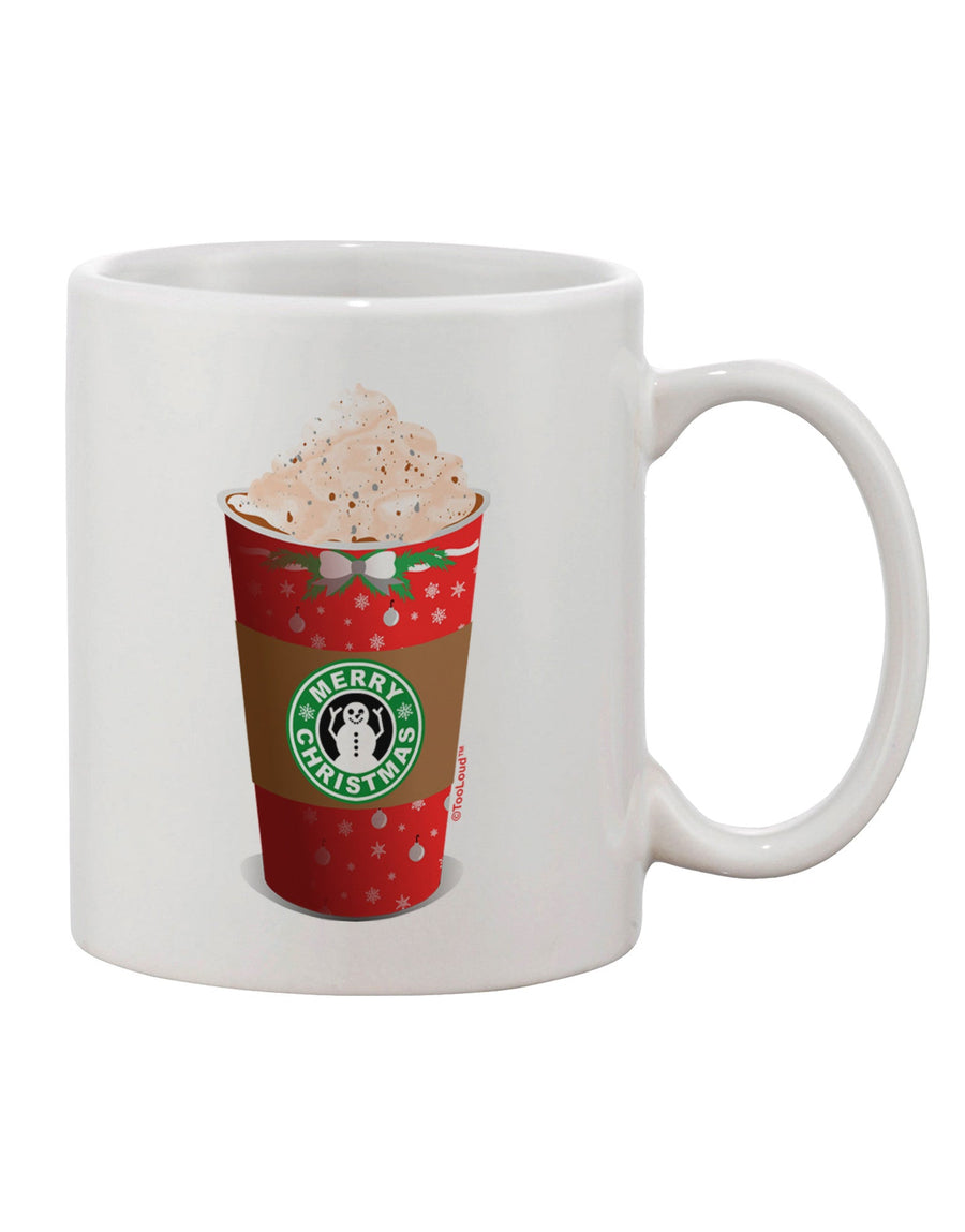 Festive Christmas Latte Cup with Exquisite Print - Ideal 11 oz Coffee Mug for the Season - TooLoud-11 OZ Coffee Mug-TooLoud-White-Davson Sales