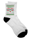 Festive Christmas Sweater Adult Short Socks - Perfect for the Holiday Season! - TooLoud-Socks-TooLoud-White-Ladies-4-6-Davson Sales
