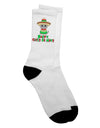 Festive Cinco de Mayo Feline Adult Crew Socks - by TooLoud-Socks-TooLoud-White-Ladies-4-6-Davson Sales