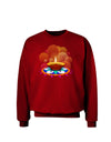 Festive Diya and Rangoli Adult Dark Sweatshirt by-Sweatshirts-TooLoud-Deep-Red-Small-Davson Sales